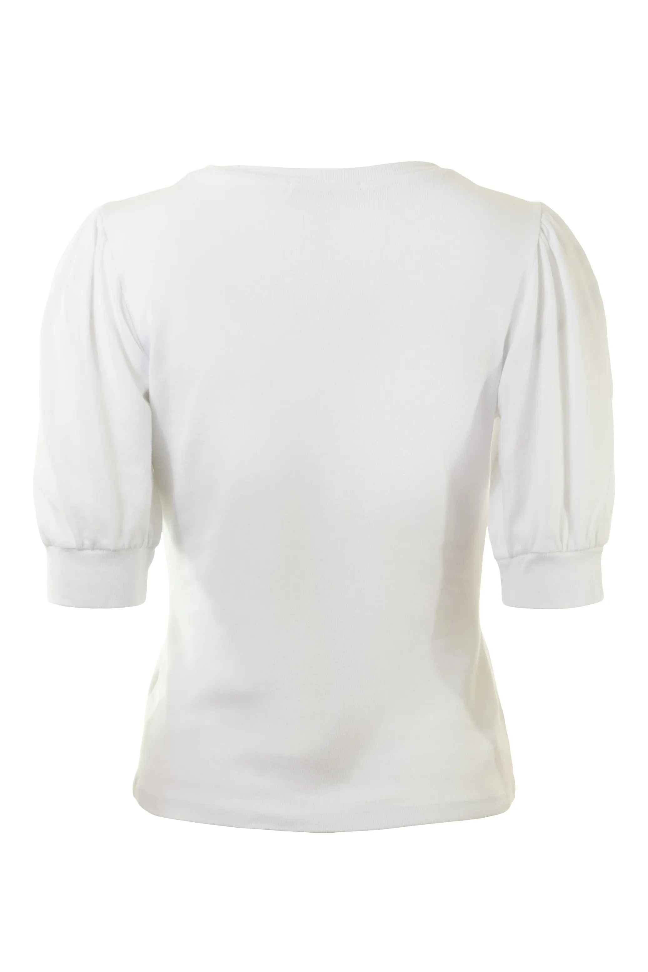 Michael Stars Rosario Fabrix Mix Scoop Neck Tee in White