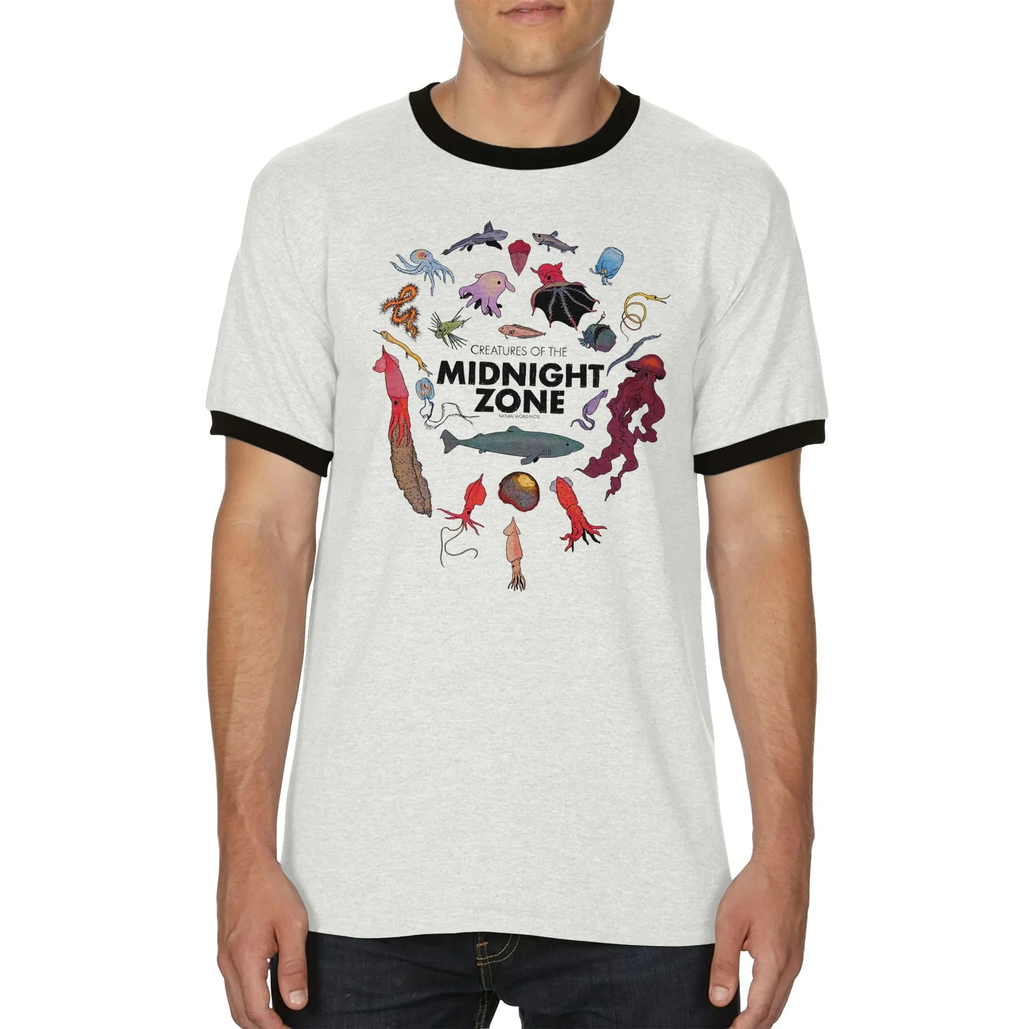 Midnight Zone Creatures Ringer Tee