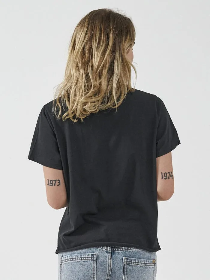 Minimal Thrills Relaxed Tee - Washed Black