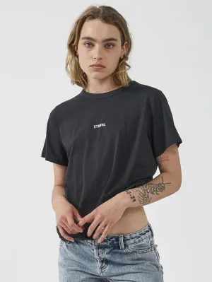 Minimal Thrills Relaxed Tee - Washed Black