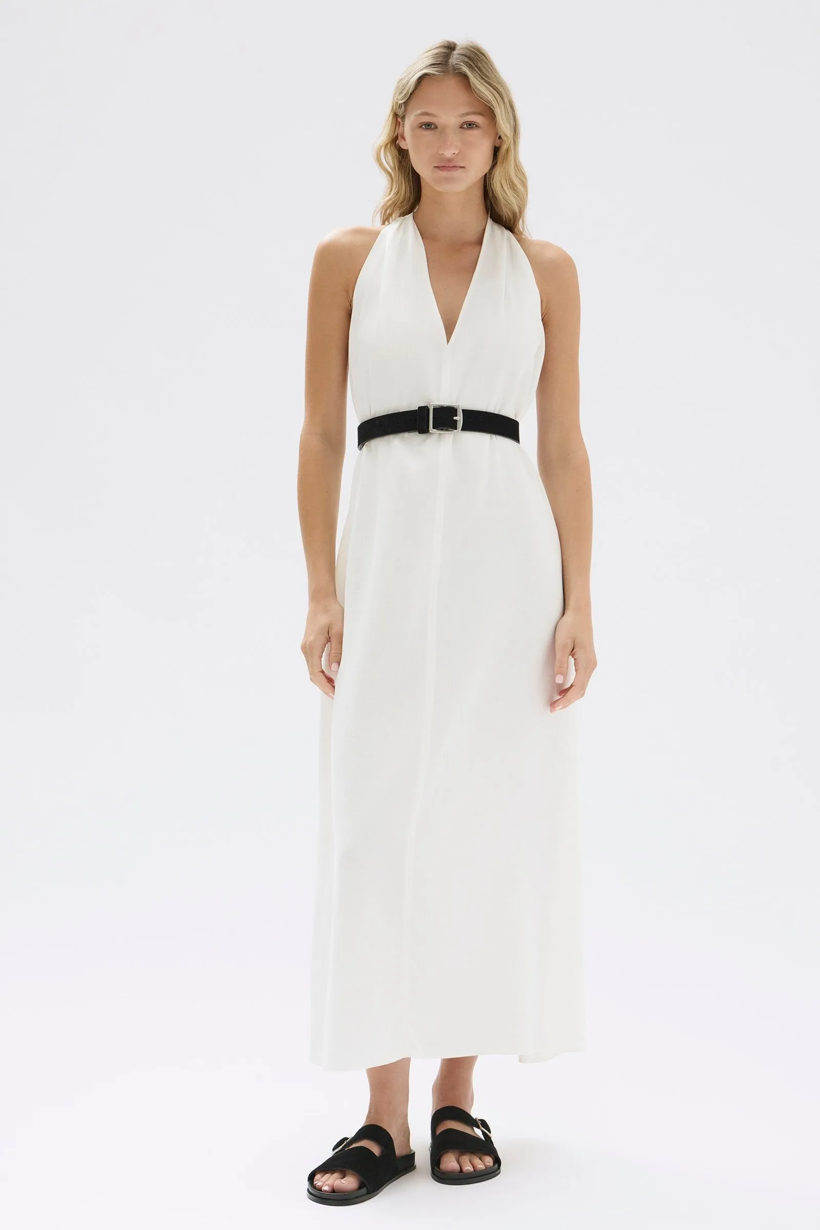 Morgan Halter Midi Dress