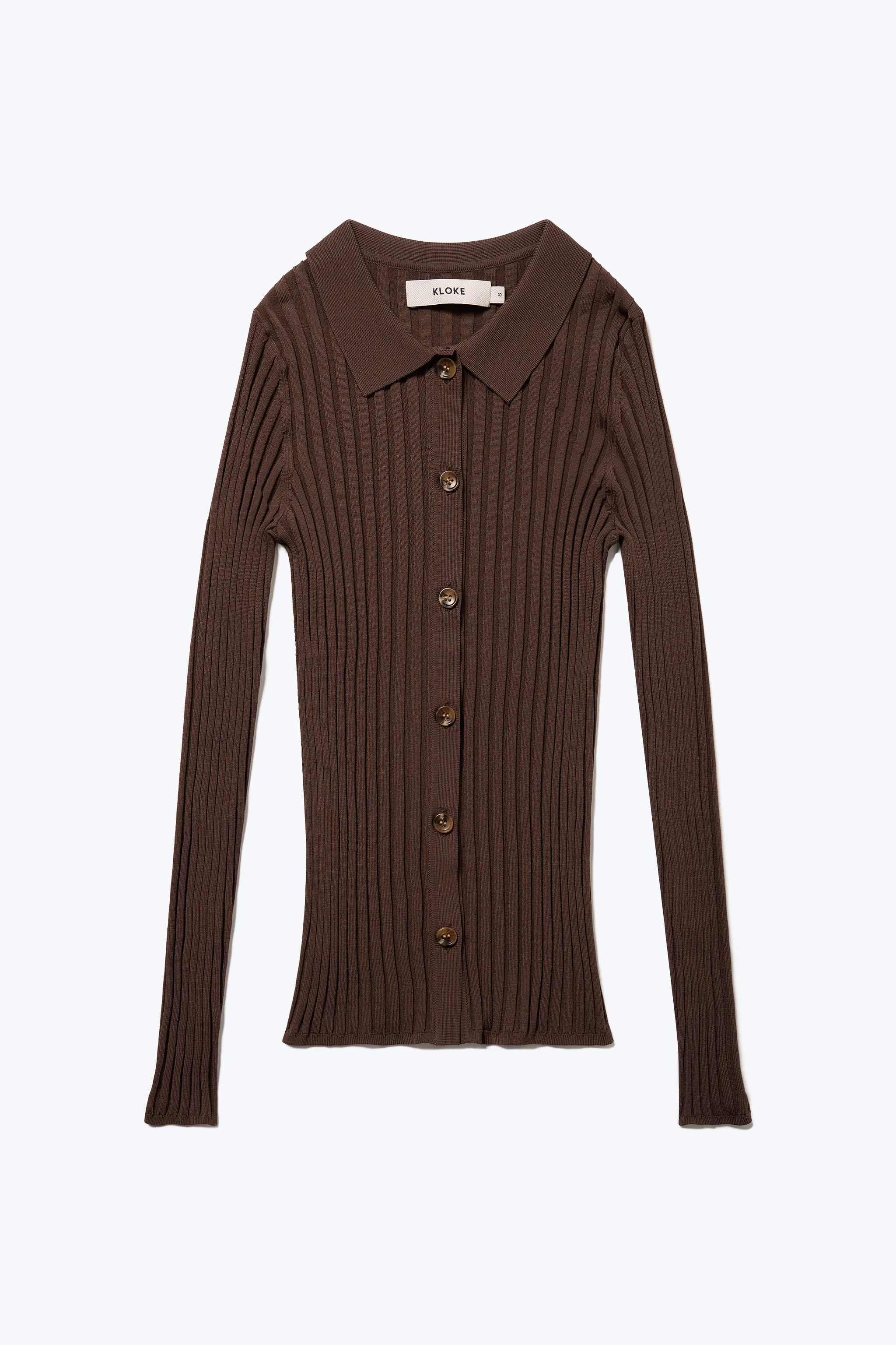 Notion Rib Shirt Chocolate