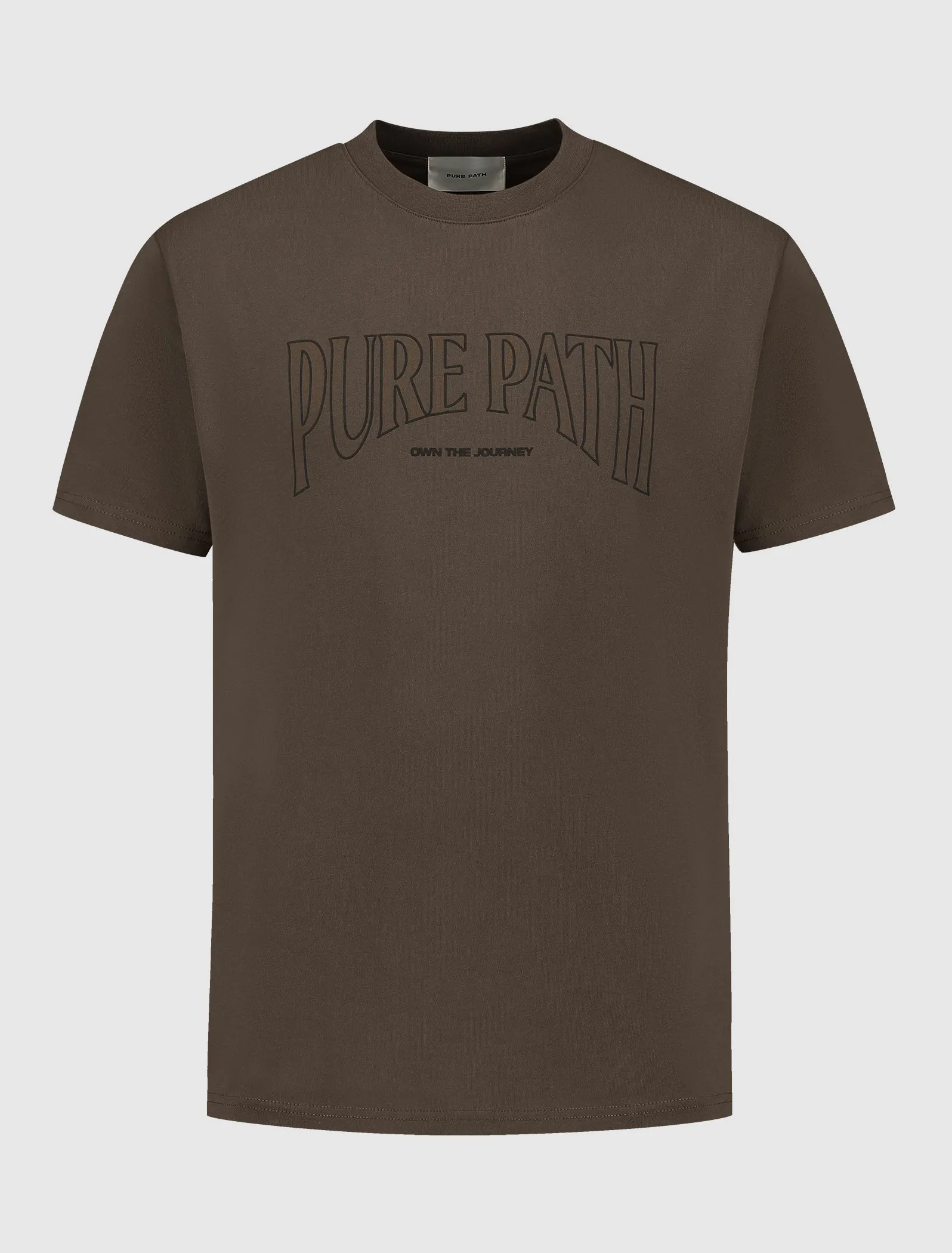 Outline Focus T-shirt | Brown