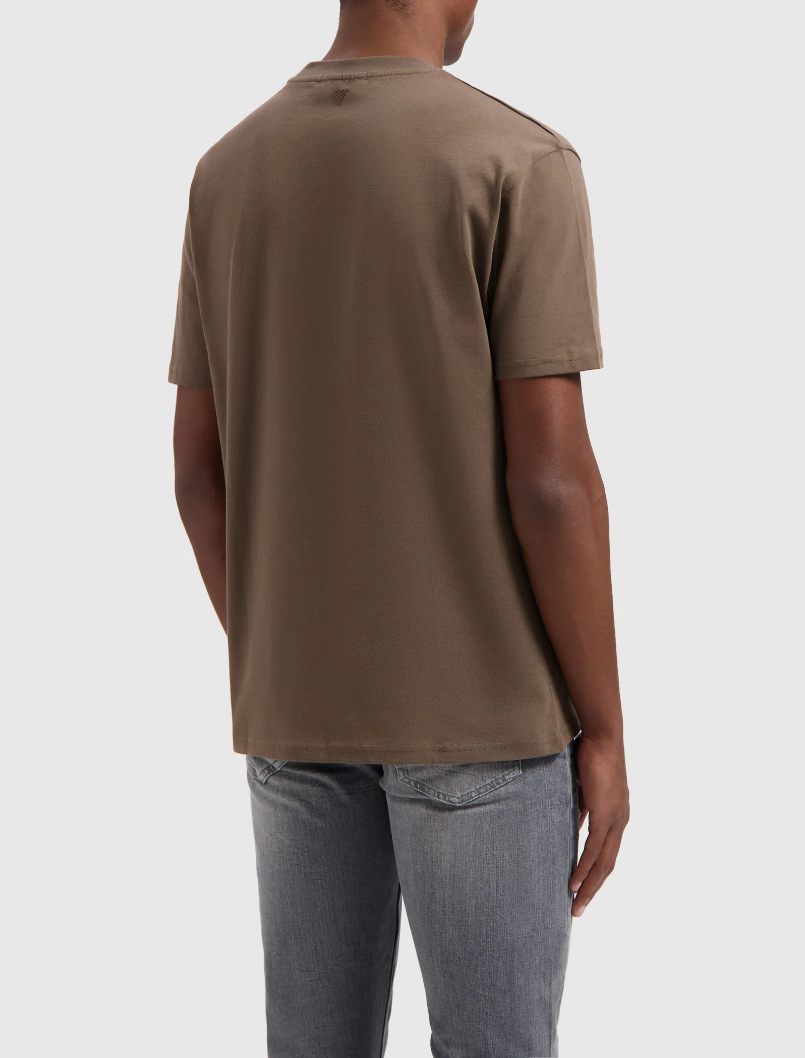 Outline Focus T-shirt | Brown