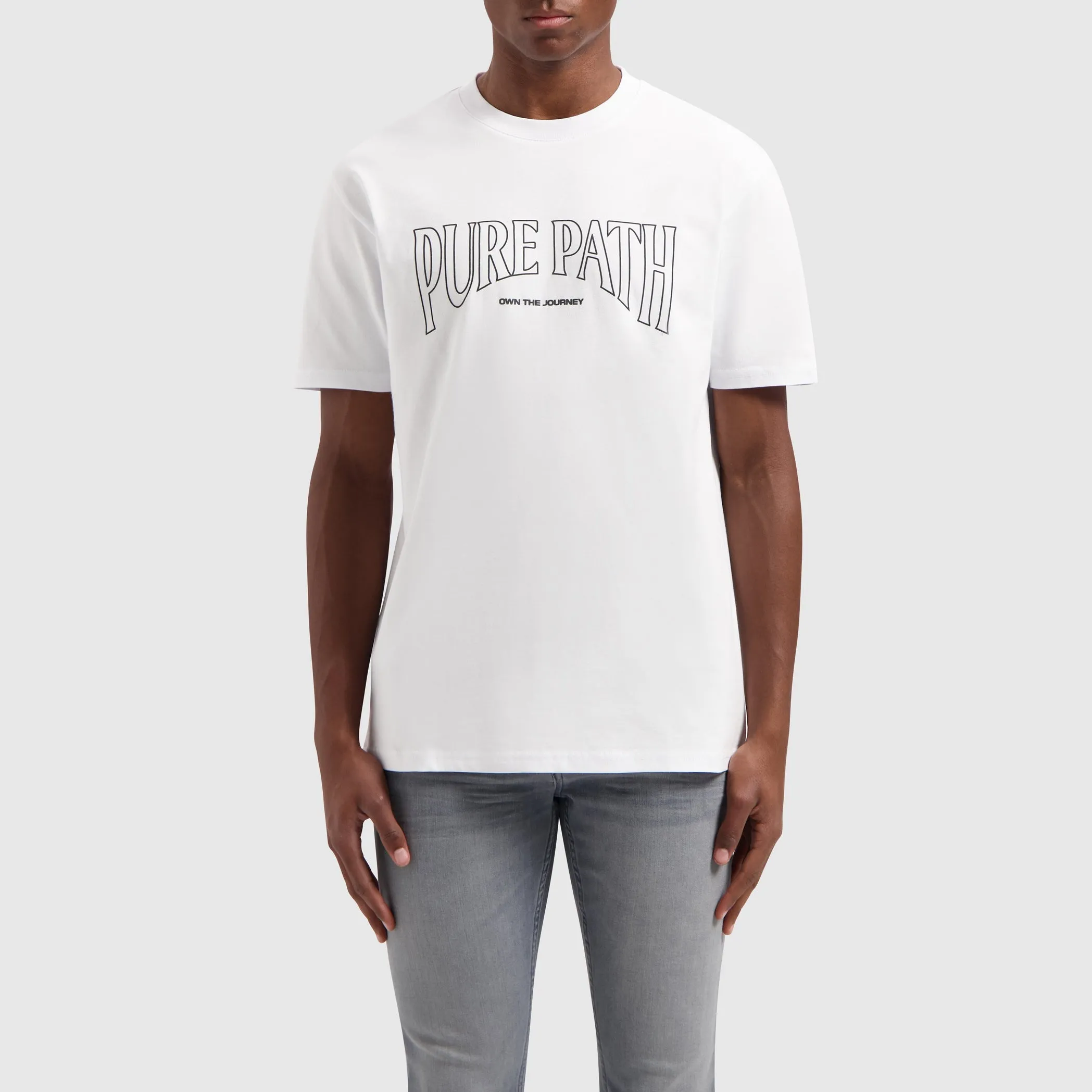 Outline Focus T-shirt | White