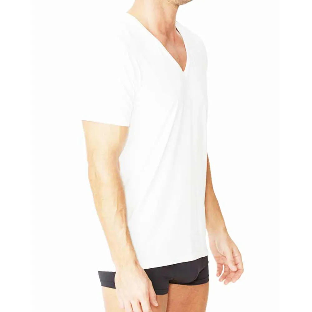 Parker & Max PMFP-TDVN1  Micro Luxe Deep V-Neck T-Shirt