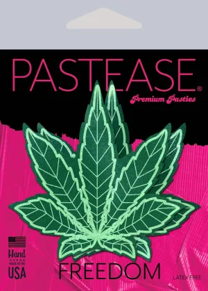 PASTEASE INDICA POT LEAF GREEN HOLOGRAPHIC WEED