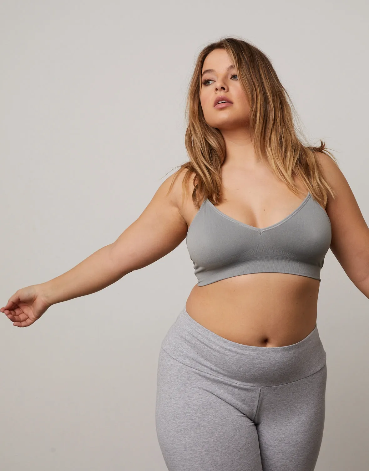 Plus Size Padded V-Neck Bra