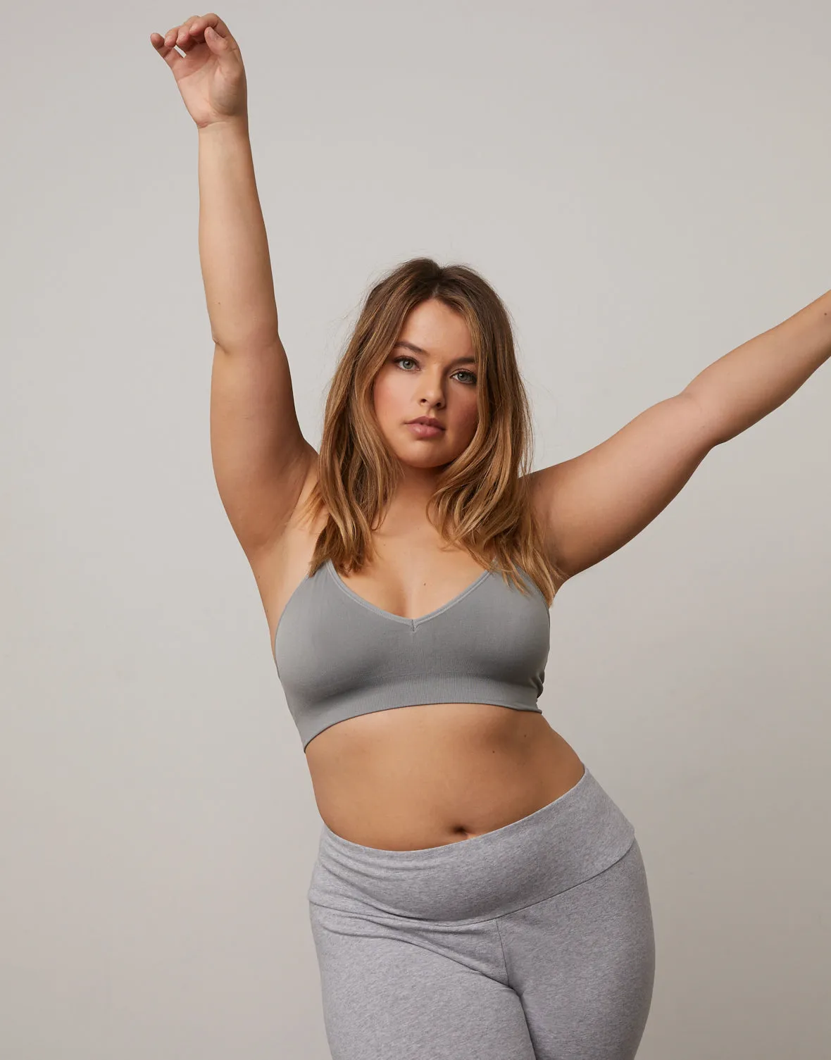 Plus Size Padded V-Neck Bra