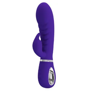 Prescott Super Soft Rabbit Silicone Vibrator -  Purple