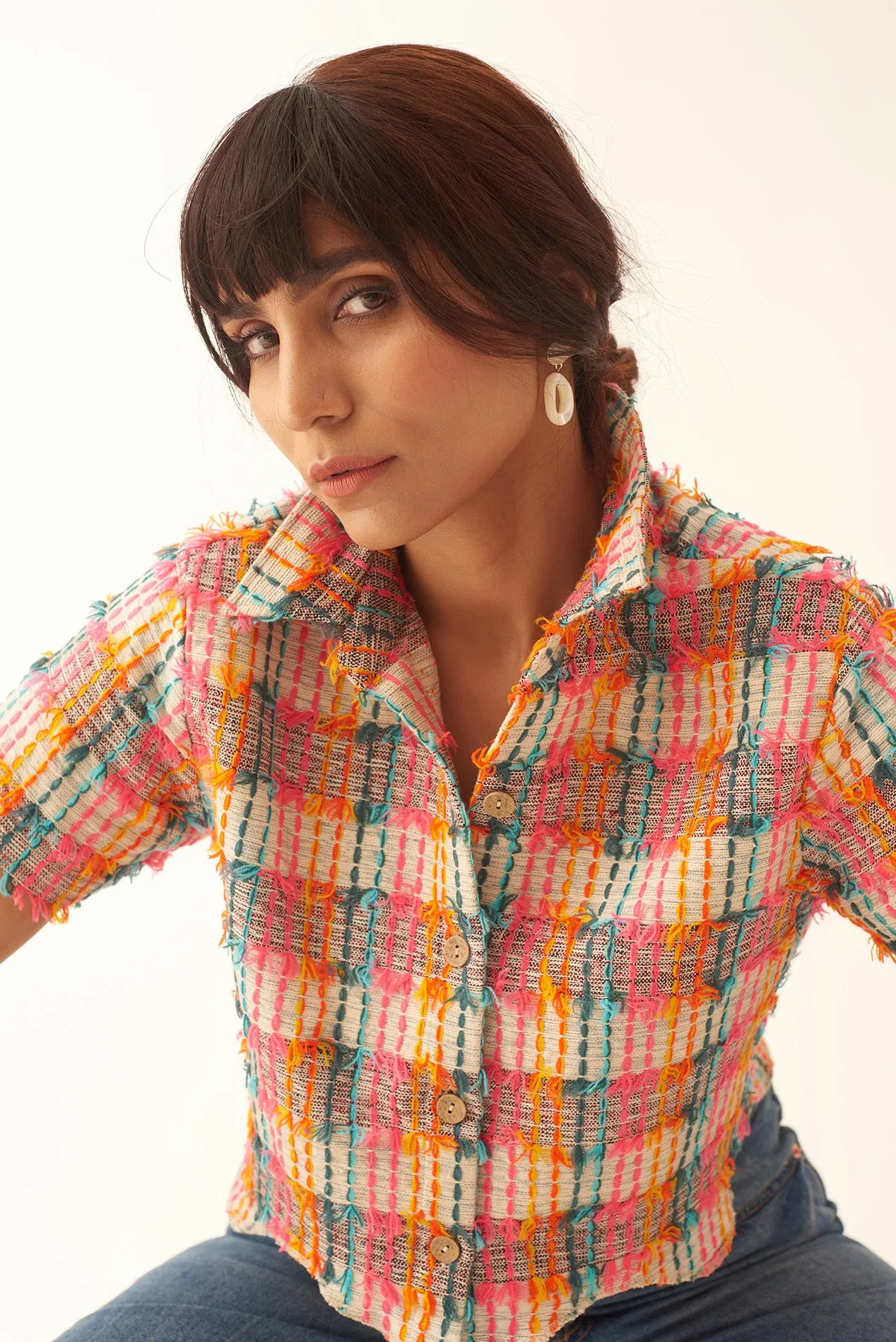 Pure Cotton Multi-Colour Stylish Shirt