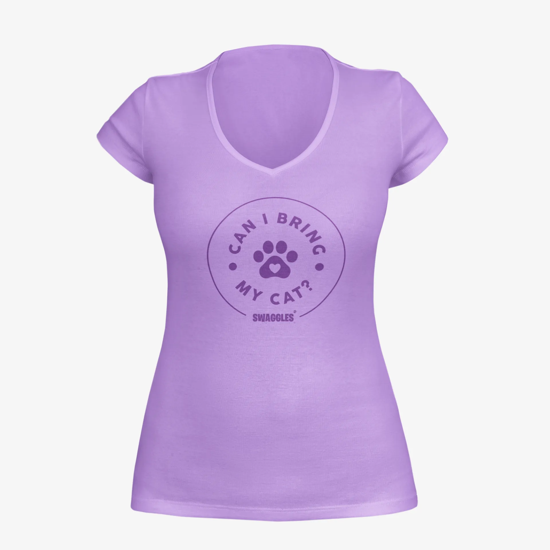 "Can I Bring My Cat?" - Women's Deep V-Neck