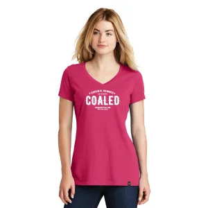 "Original Member" Coaled - Ladies Short Sleeve V-Neck T-Shirt