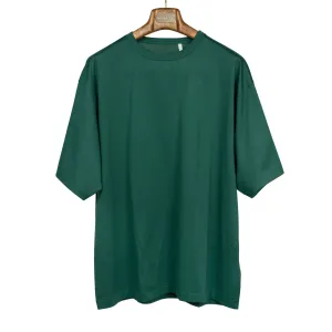 Relaxed tee in deep green Sea Island cotton