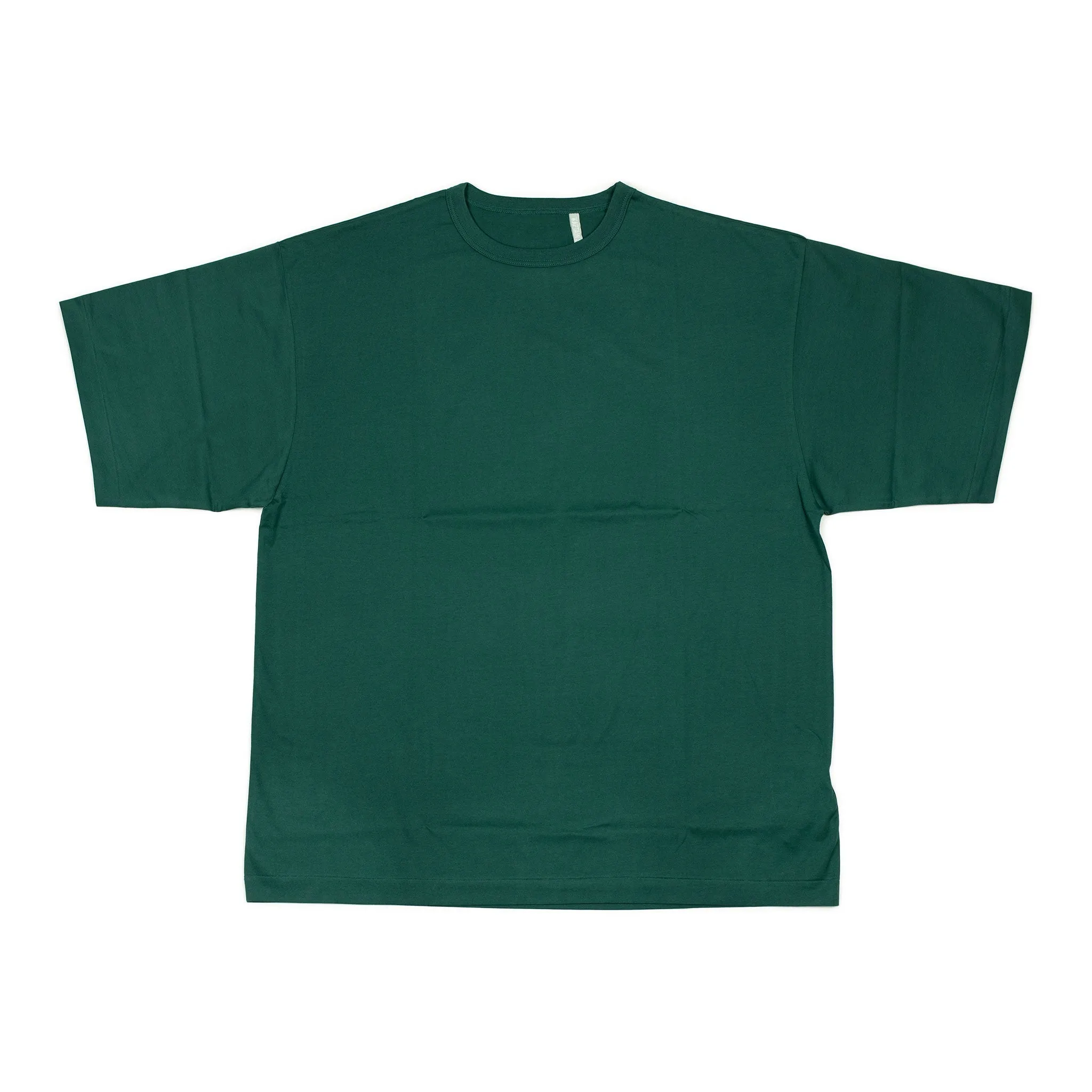 Relaxed tee in deep green Sea Island cotton