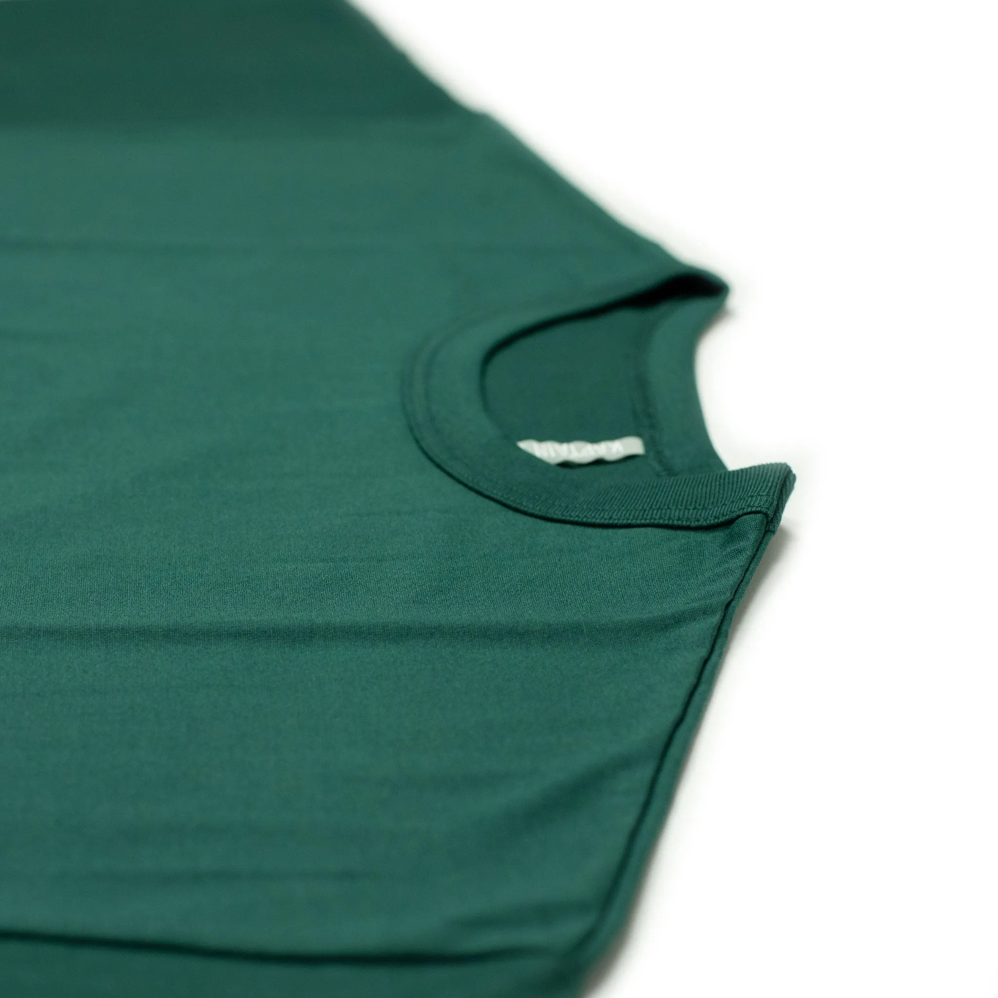 Relaxed tee in deep green Sea Island cotton