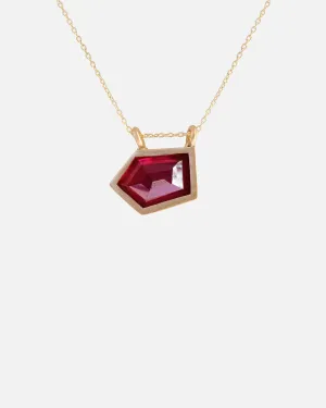 Rock / Mozambique Garnet Pendant