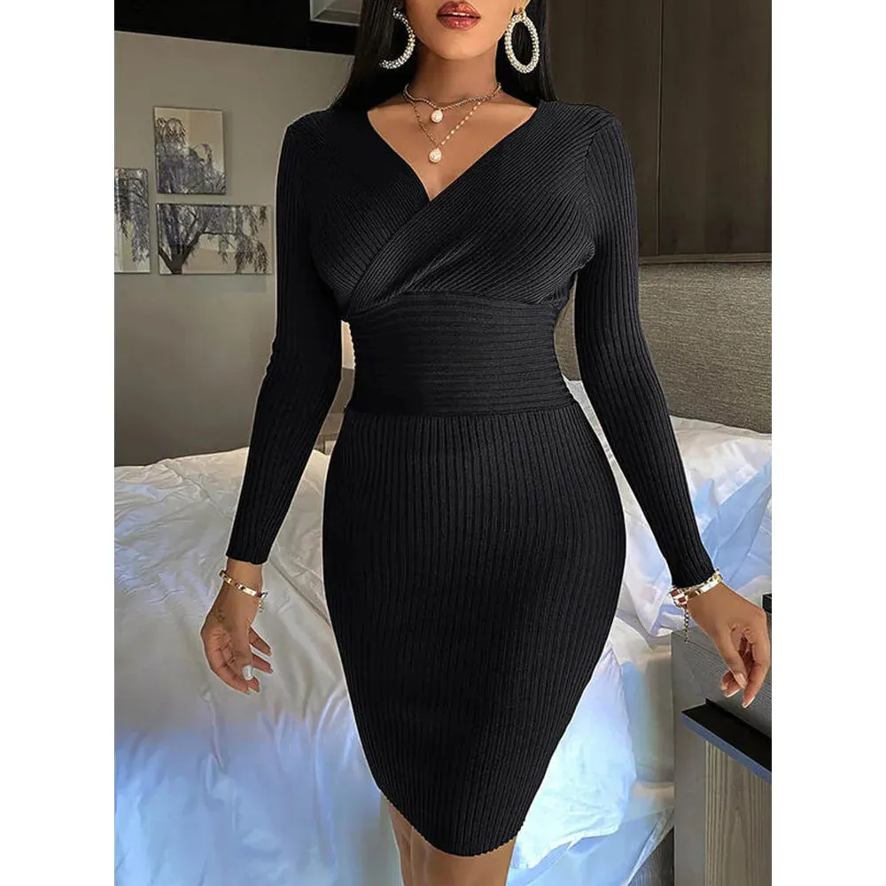 Romina Ribbed Bodycon Dresses