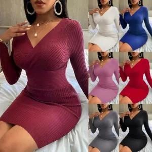 Romina Ribbed Bodycon Dresses