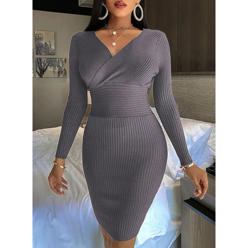 Romina Ribbed Bodycon Dresses