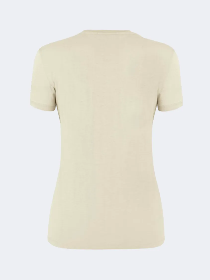 Salewa Alpine Hemp Women Hiking T-Shirt Oatmeal