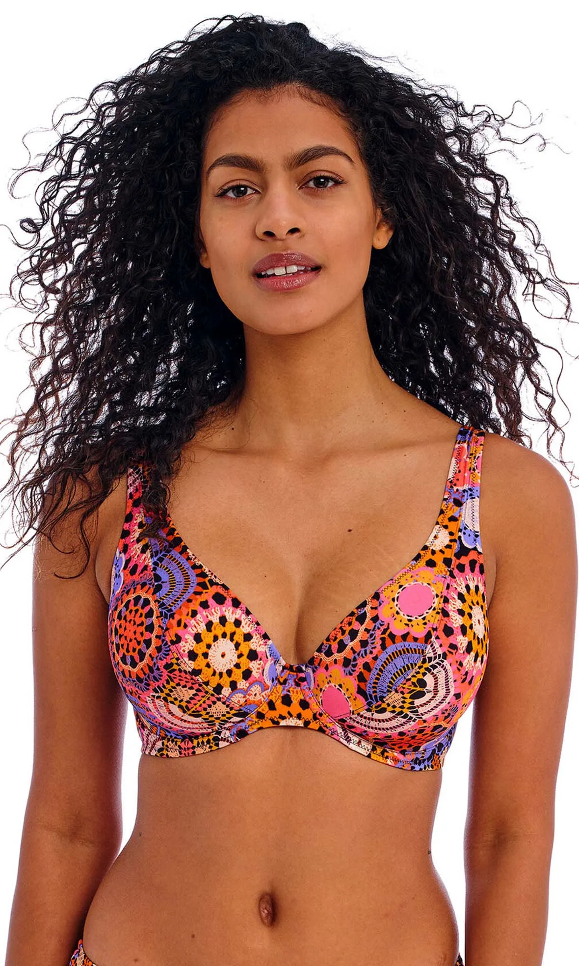 Santiago Nights Multi UW High Apex Bikini Top