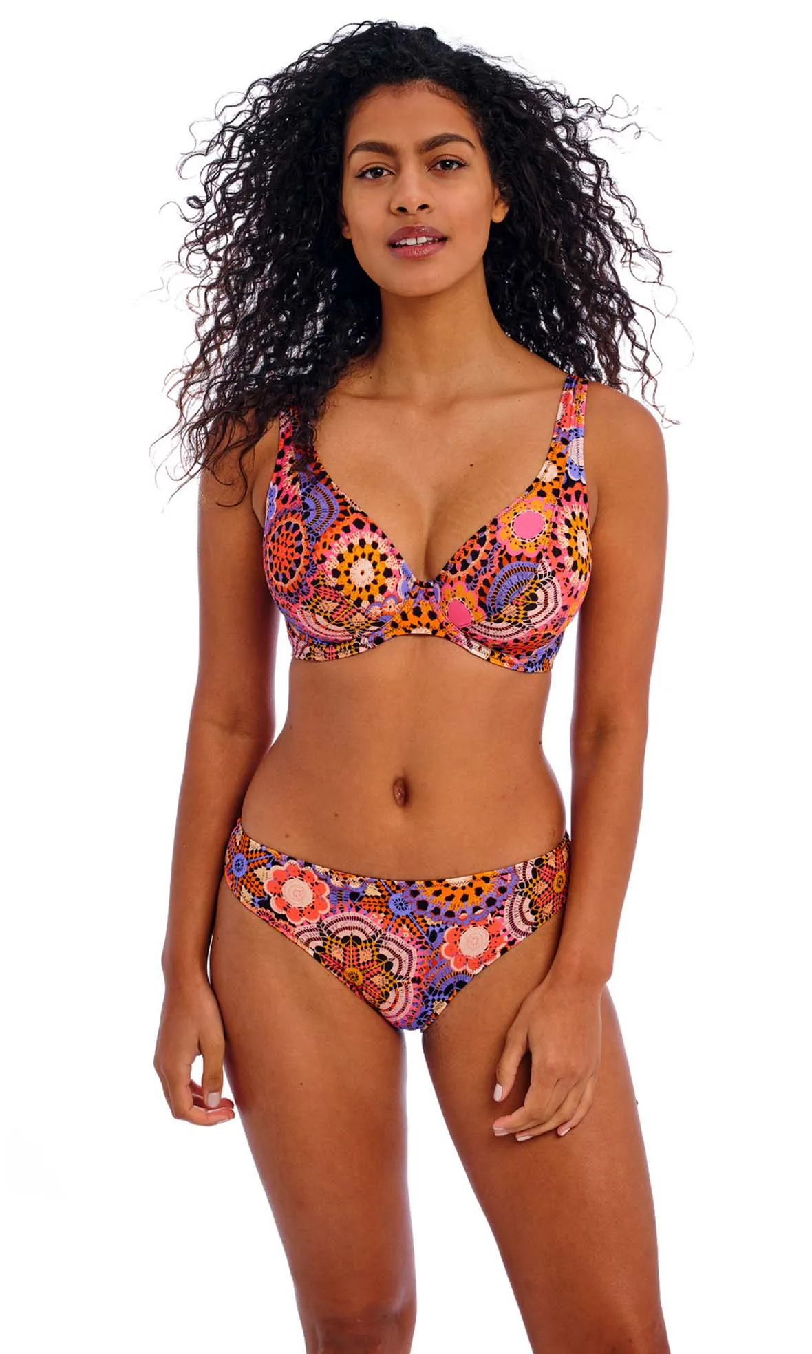 Santiago Nights Multi UW High Apex Bikini Top