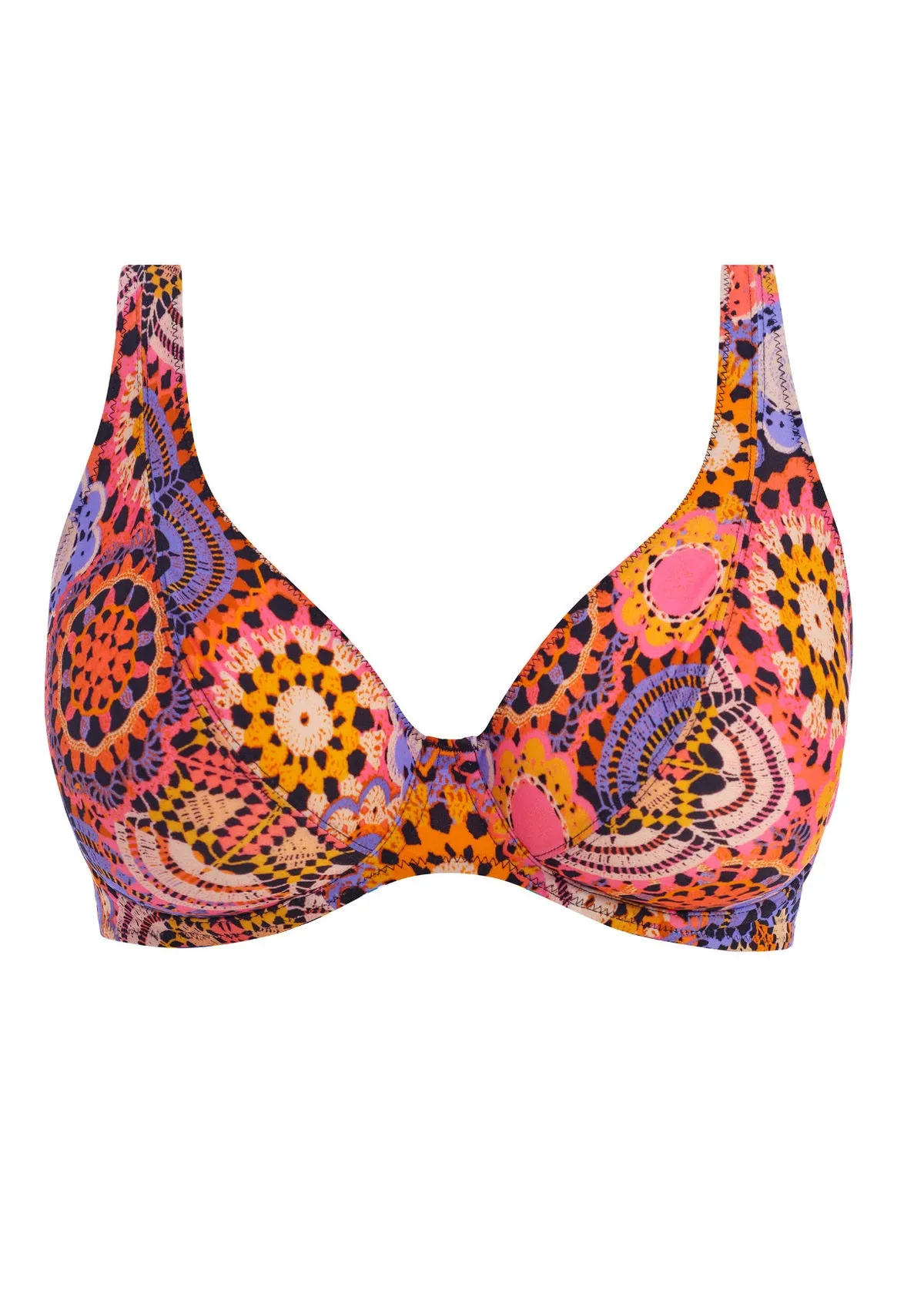 Santiago Nights Multi UW High Apex Bikini Top