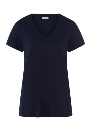 Sleep And Lounge V-Neck T-Shirt | Deep Navy 77876-1610