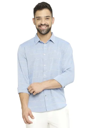 Slim Fit Cotton Twill Weft Stripe Shirt