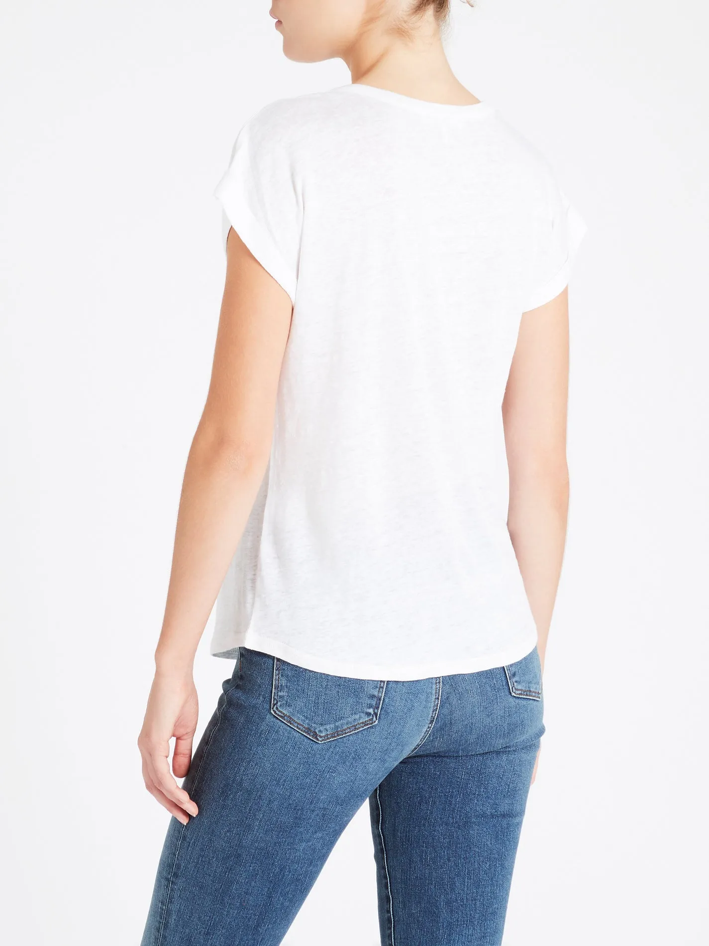 Slouchy Linen U Tee