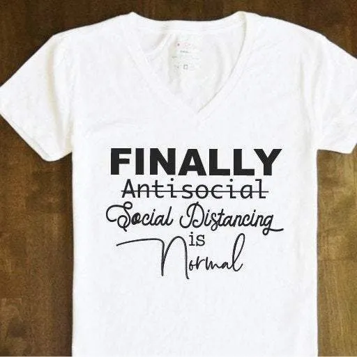 Social Distancing Antisocial T-Shirt