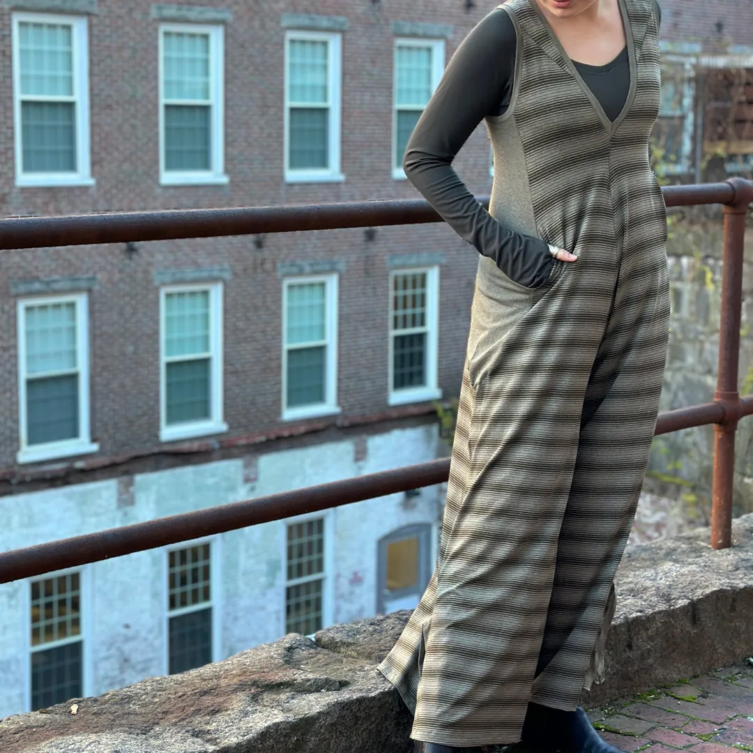 stripe FARMER jumpsuit