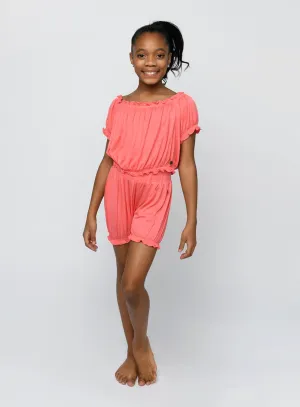 Sugar and Bruno | Children's Maryann Top | Coral