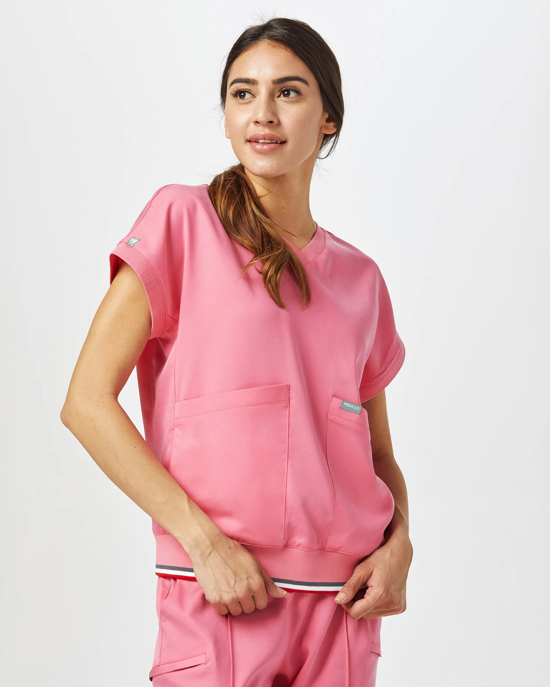 TENCEL™ Lanai‎ ‎ Rib Band Scrub Top (Final Sale)