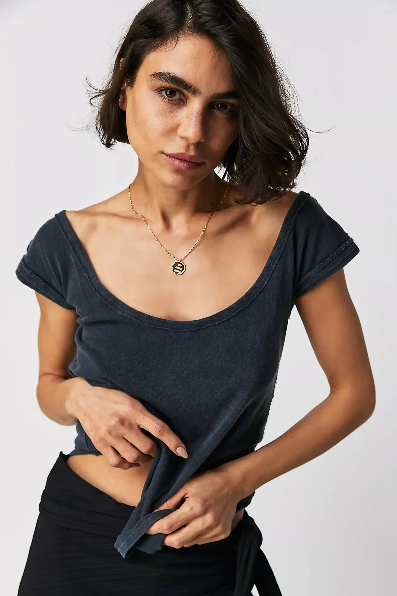 The Bout Time Tee by Free People - Black