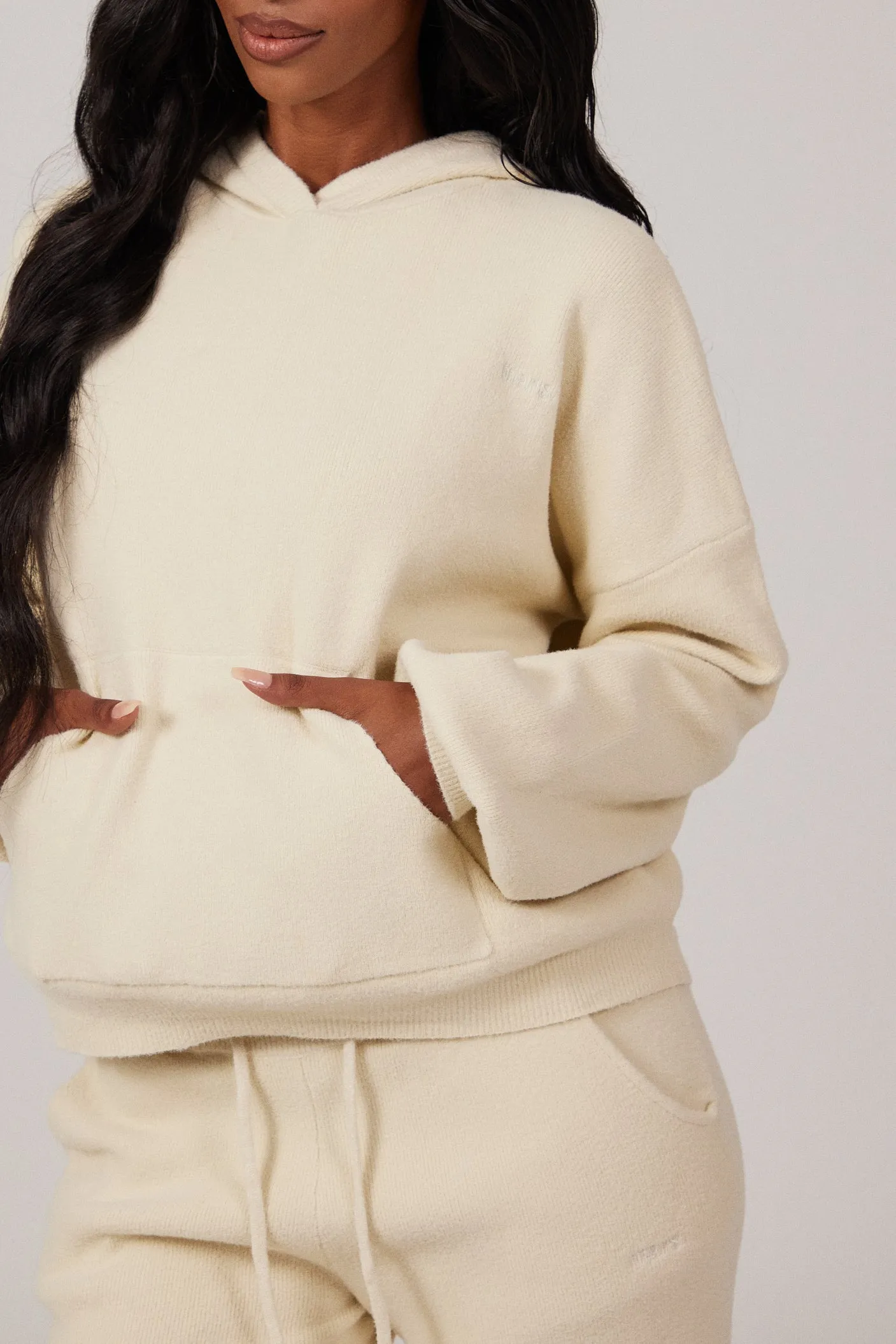 The Mars Soft Knit Hoodie - Cream