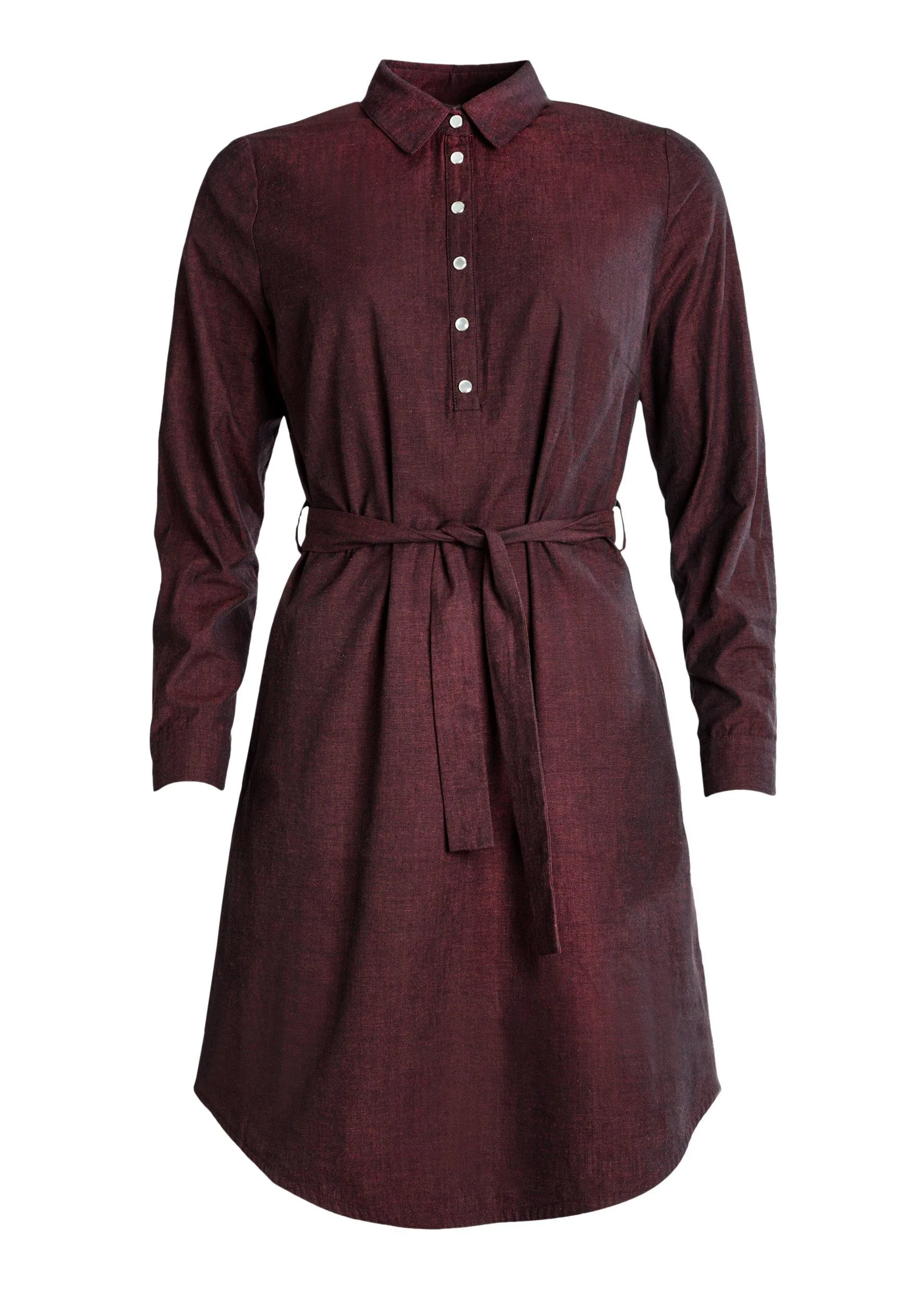 Ulpu Shirt Dress Dark Red