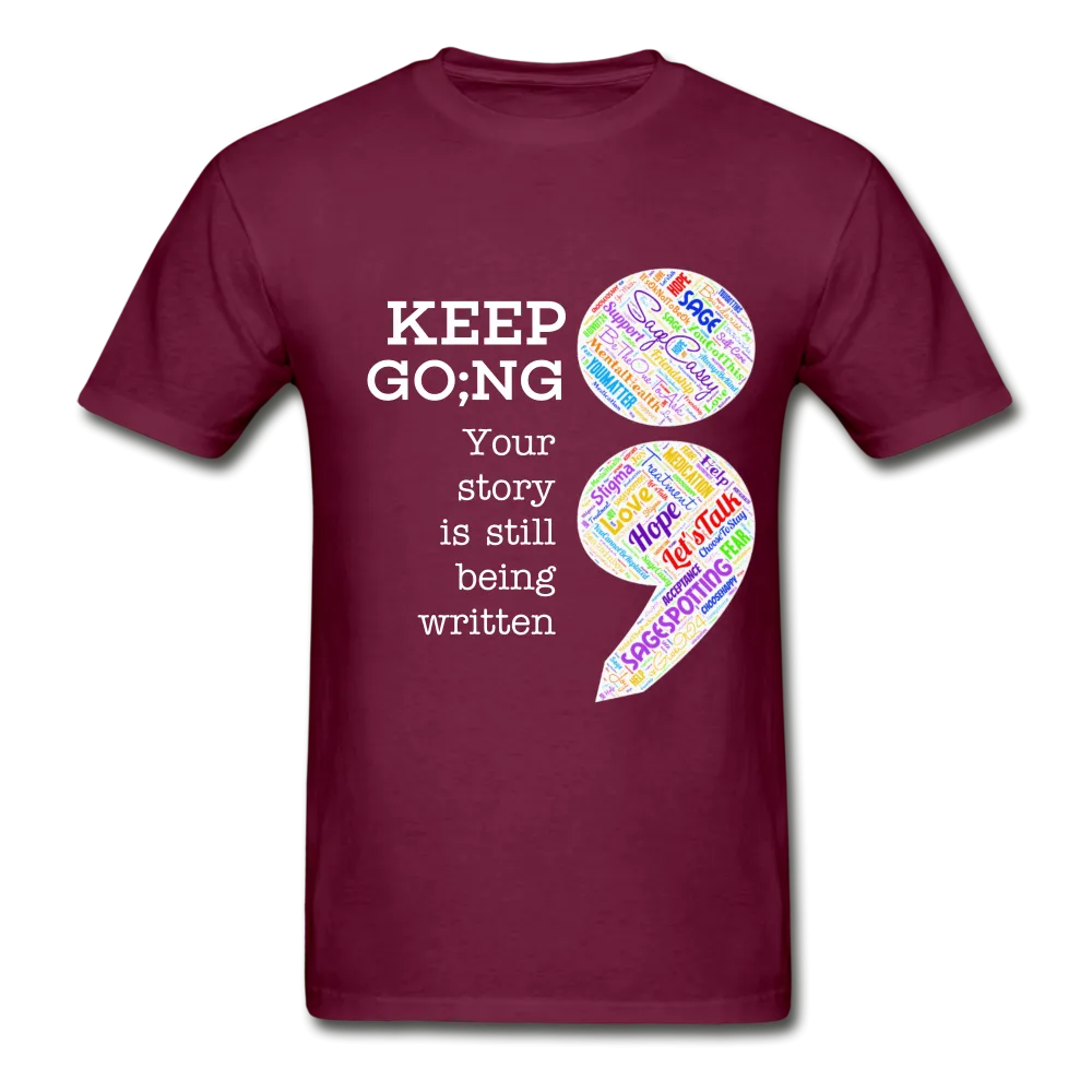 Unisex T-Shirt - Keep Going/WordCloud