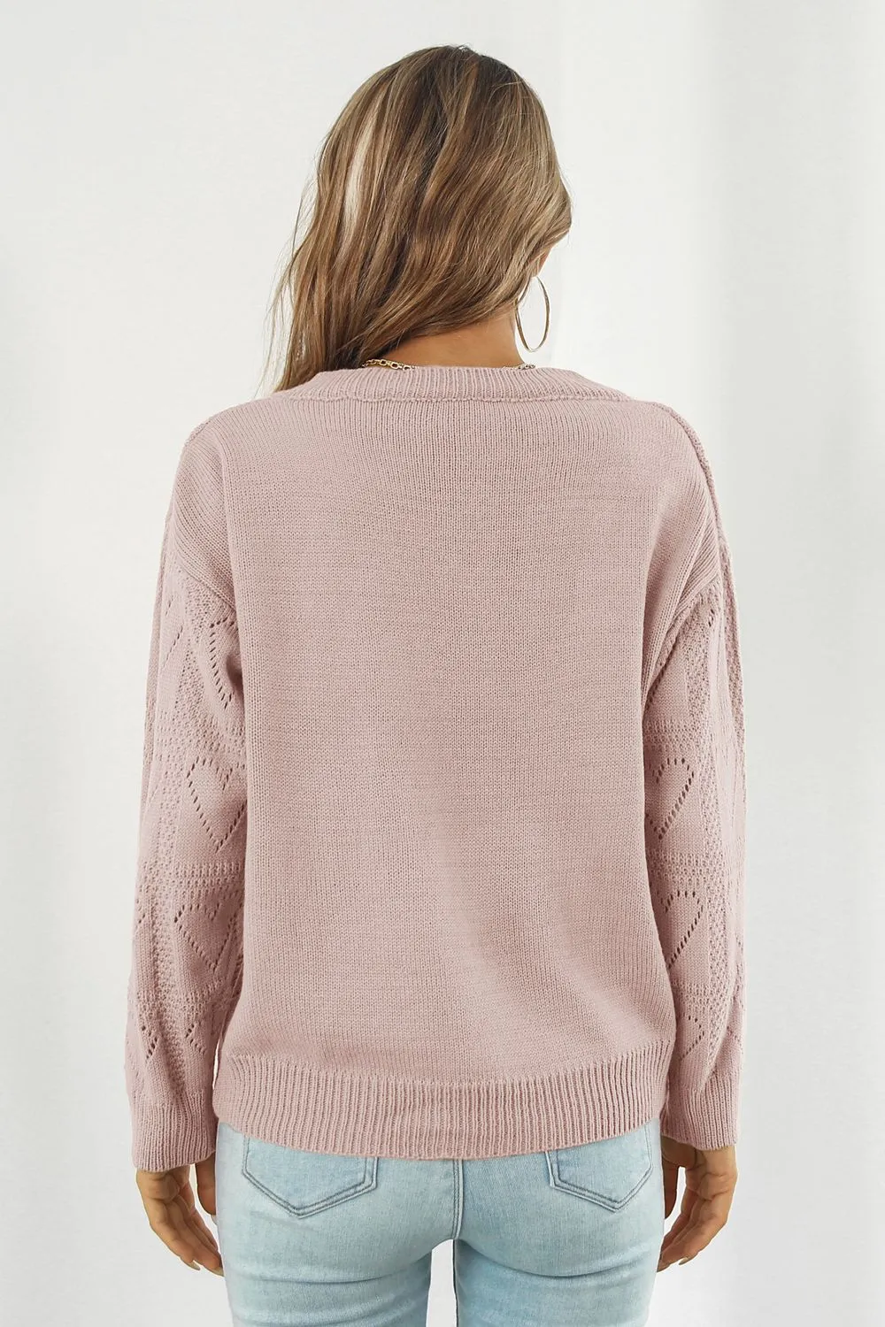 V-Neck Drop Shoulder Sweater