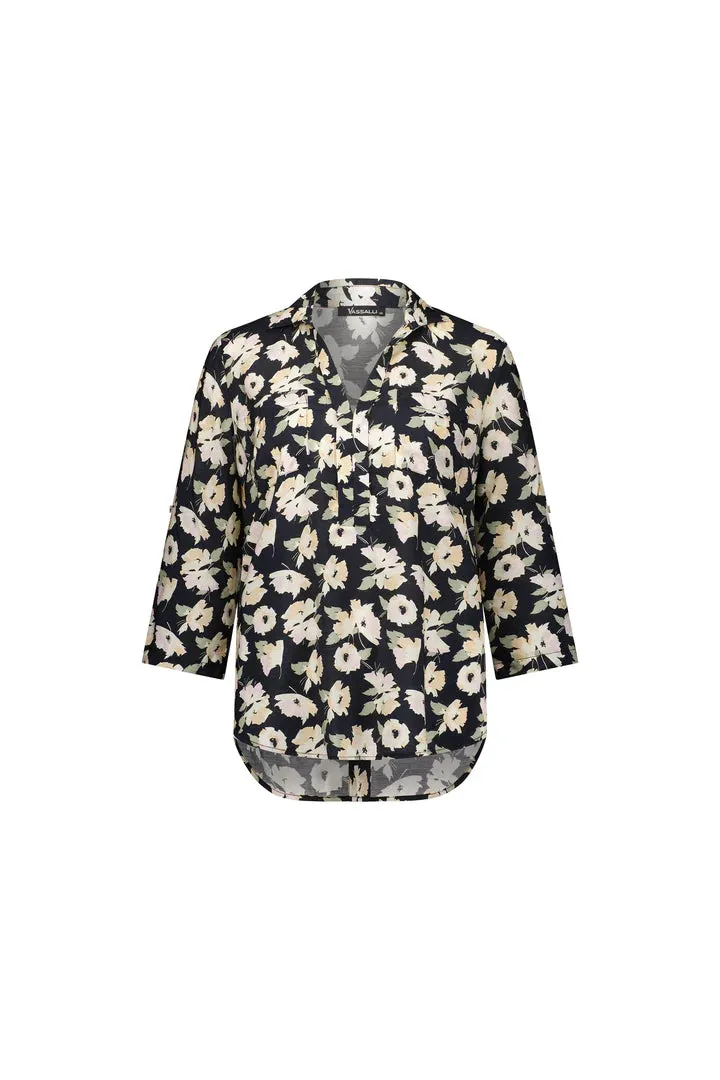 Vassalli Open Placket Shirt - Thea