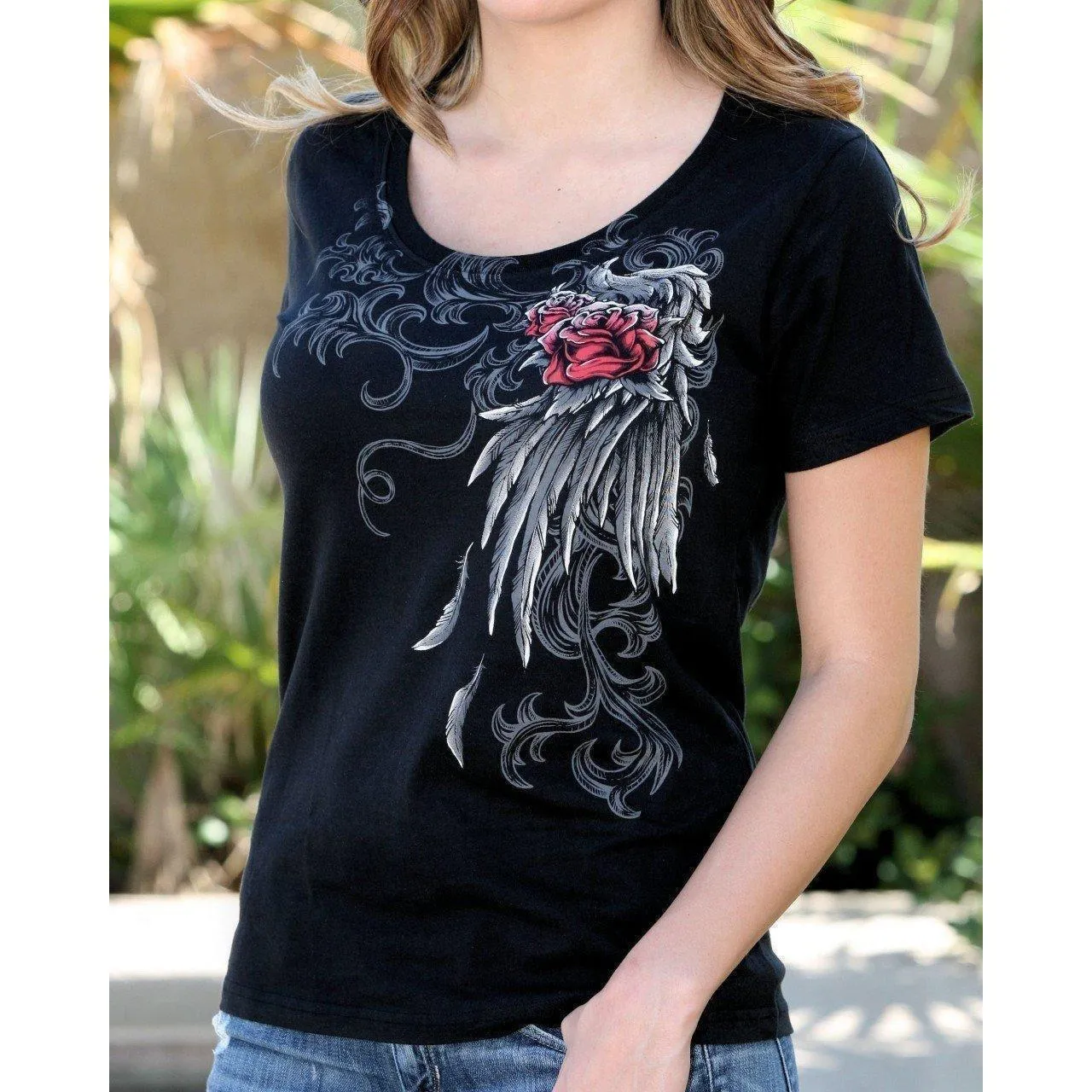 Winged Revolvers Ladies' T-Shirt