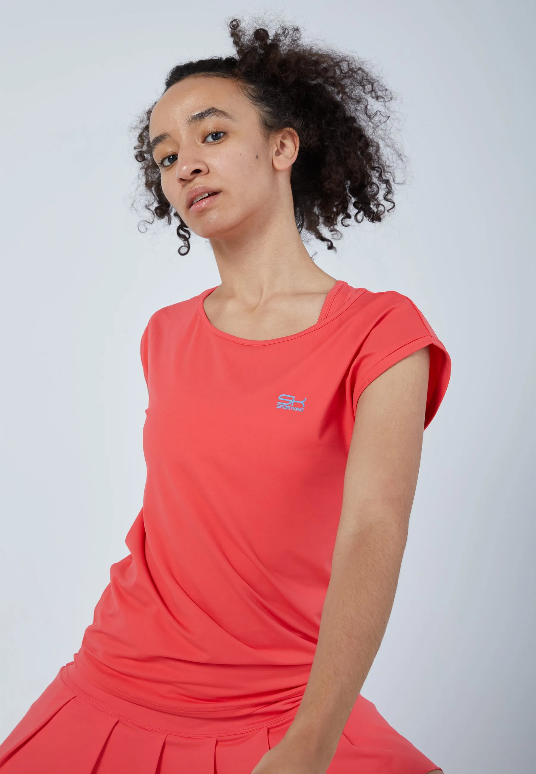 Women Tennis Shirt loose-fit, peach