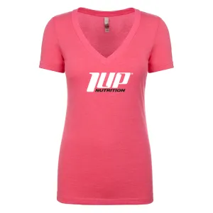 Women's Deep V-Neck T-Shirt "Pink"