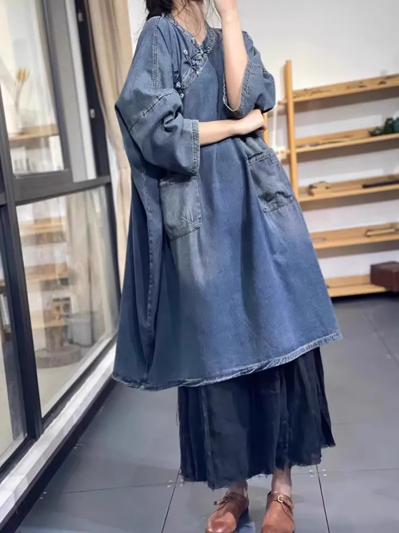 Women's Dreamer's Delight Denim Shirt Dress