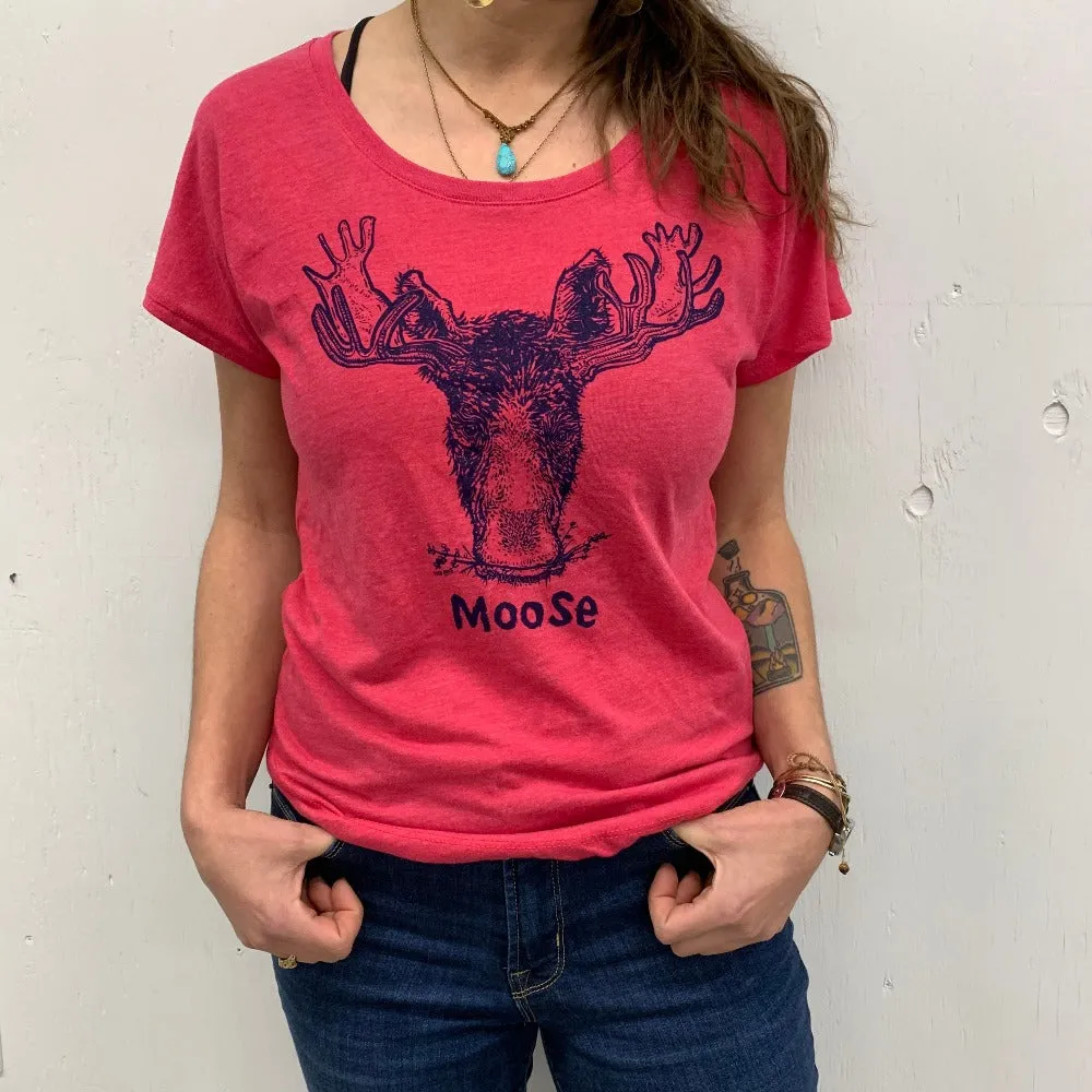 Women's Moose Relaxed Fit T Shirt