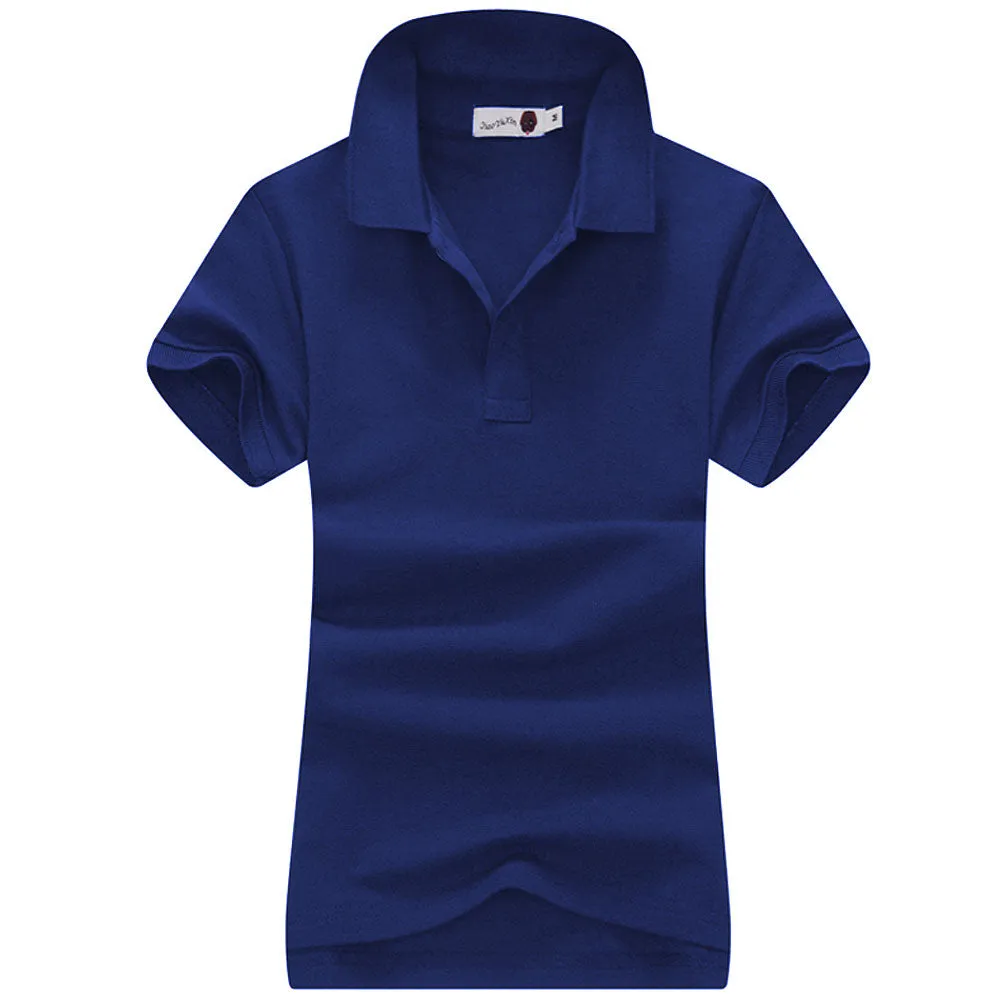 Women's Slim Fit Short Sleeve Polo T-Shirt