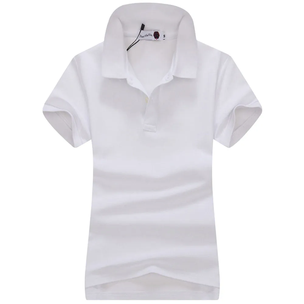 Women's Slim Fit Short Sleeve Polo T-Shirt