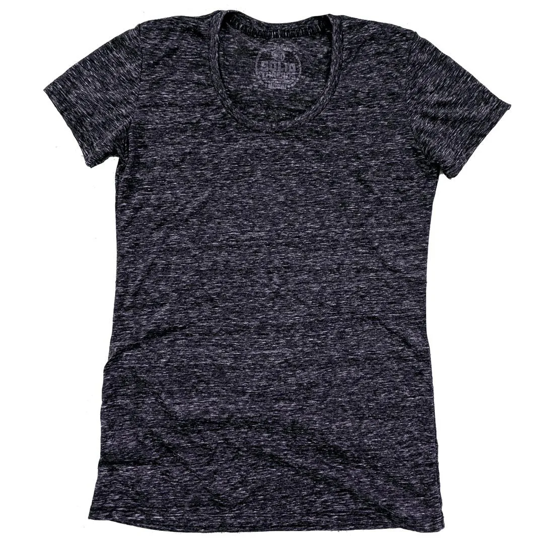 Women's Solid Threads Triblend Scoopneck T-shirt