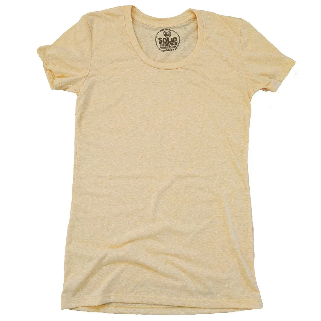 Women's Solid Threads Triblend Scoopneck T-shirt